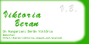 viktoria beran business card